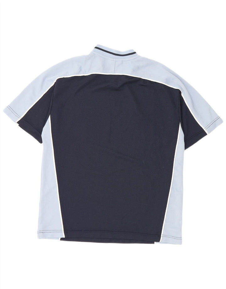 T-shirt da uomo Umbro Top medio blu navy in poliestere color block