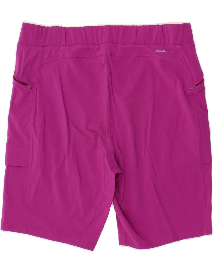 EDDIE BAUER Womens Cargo Shorts US 12 Large W34 Pink Polyester Vintage Eddie Bauer and Second-Hand Eddie Bauer from Messina Hembry 