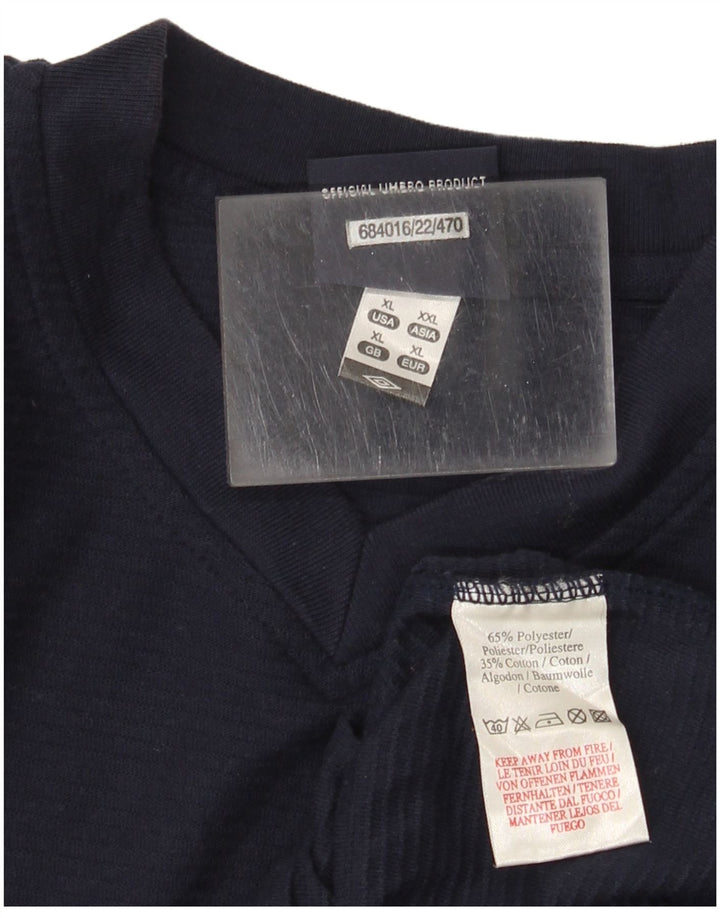 T-shirt da uomo Umbro Top XL blu navy in poliestere