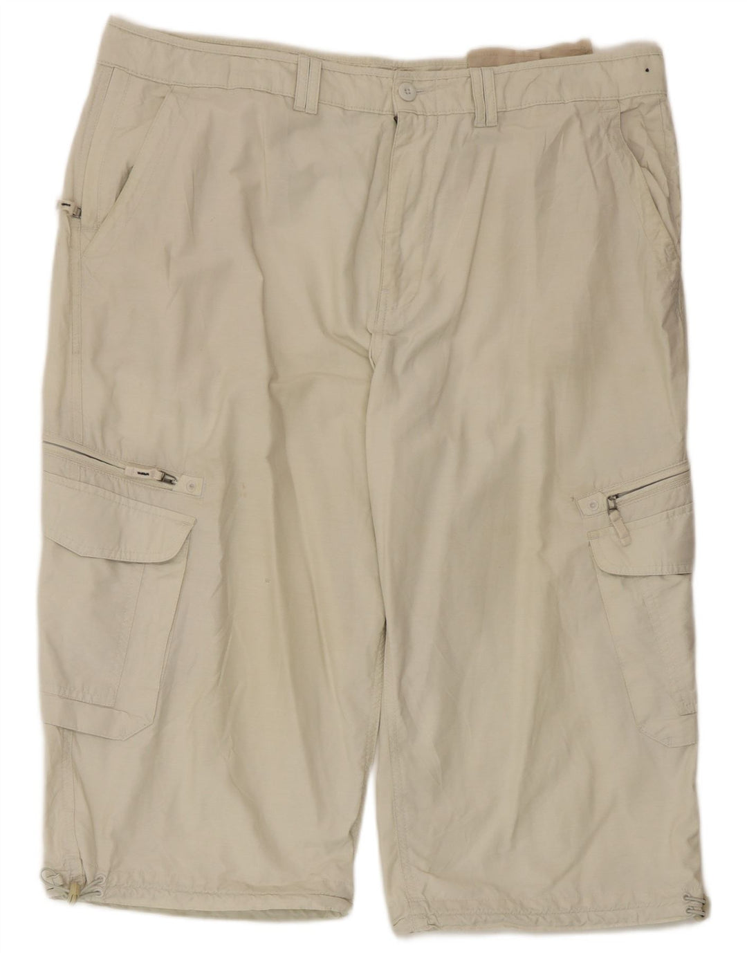Pantaloncini cargo da uomo Marks & Spencer W40 XL in cotone beige