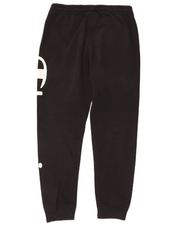 Champion Womens Graphic Tracksuit Trousers Joggers UK 16 Large Black