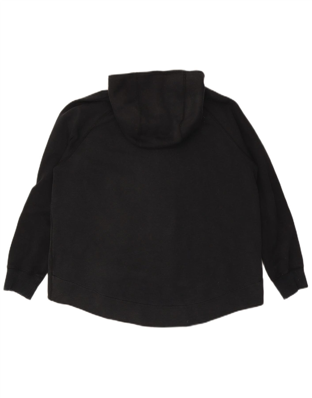 Maglione con cappuccio e zip da donna NIKE UK 16 grande cotone nero