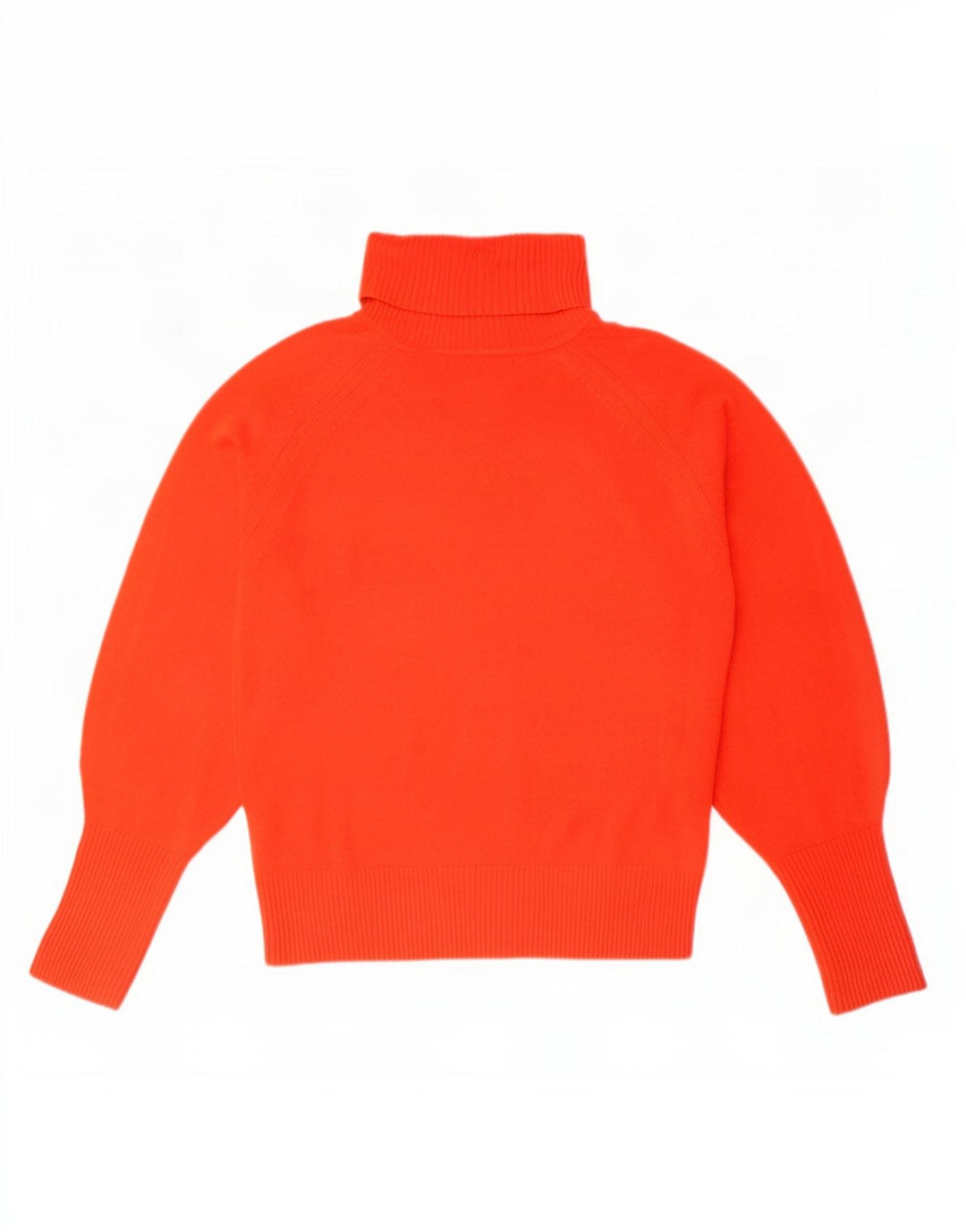 Maglione maglione a collo alto da donna Marks & Spencer UK 10 piccolo acrilico rosso