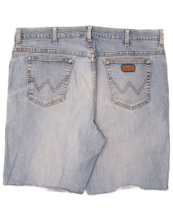 Pantaloncini da uomo in denim stretch Texas WRANGLER W40 XL cotone blu