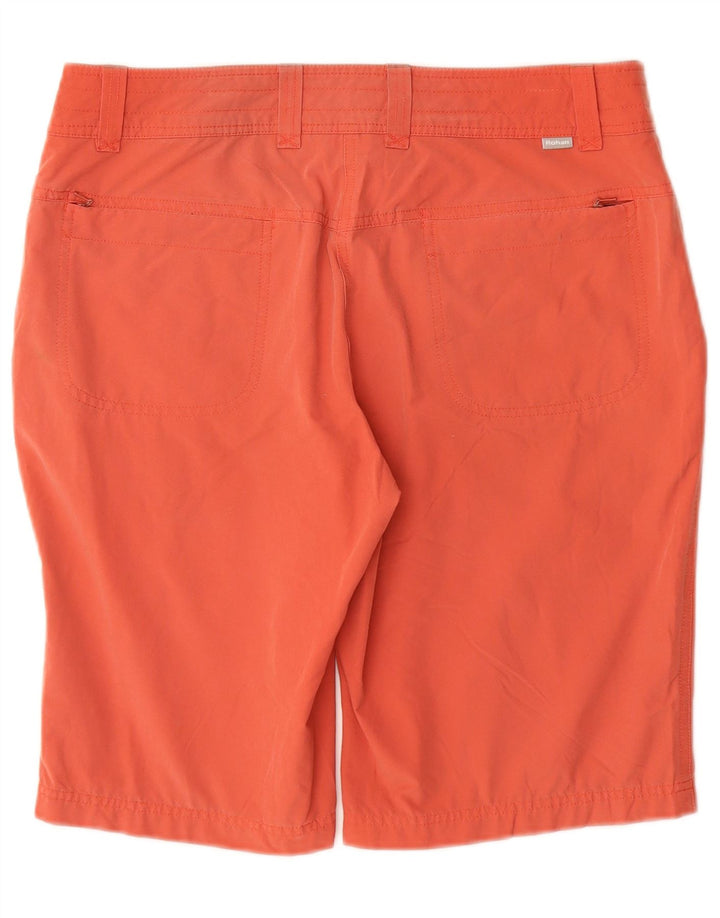 Pantaloncini chino da donna ROHAN UK 12 Medium W32 Arancione Poliammide