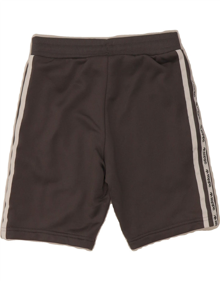 ADIDAS Boys Graphic Sport Shorts 7-8 Years  Grey Polyester Vintage Adidas and Second-Hand Adidas from Messina Hembry 
