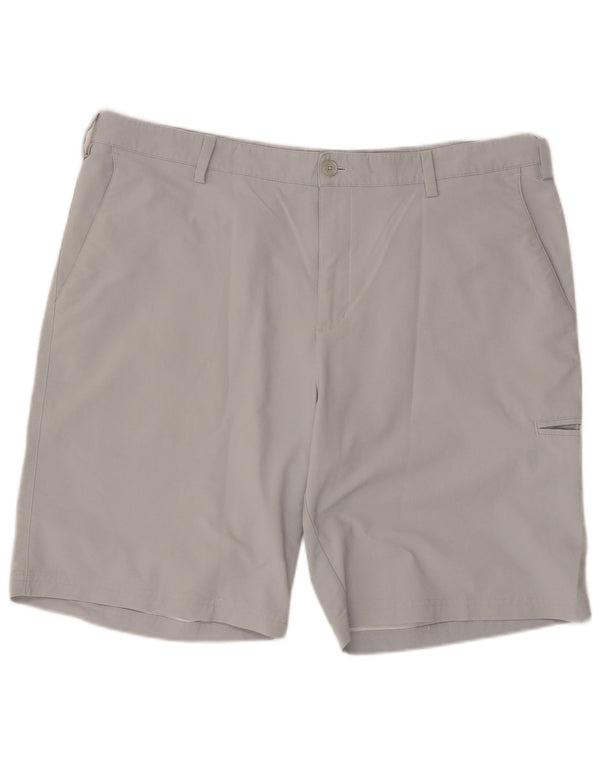 Pantaloncini cargo Adidas da uomo W38 XL in poliammide grigio