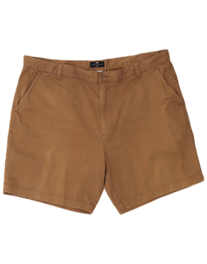 Pantaloncini chino Marks & Spencer da uomo blu Harbour W44 2XL cotone marrone