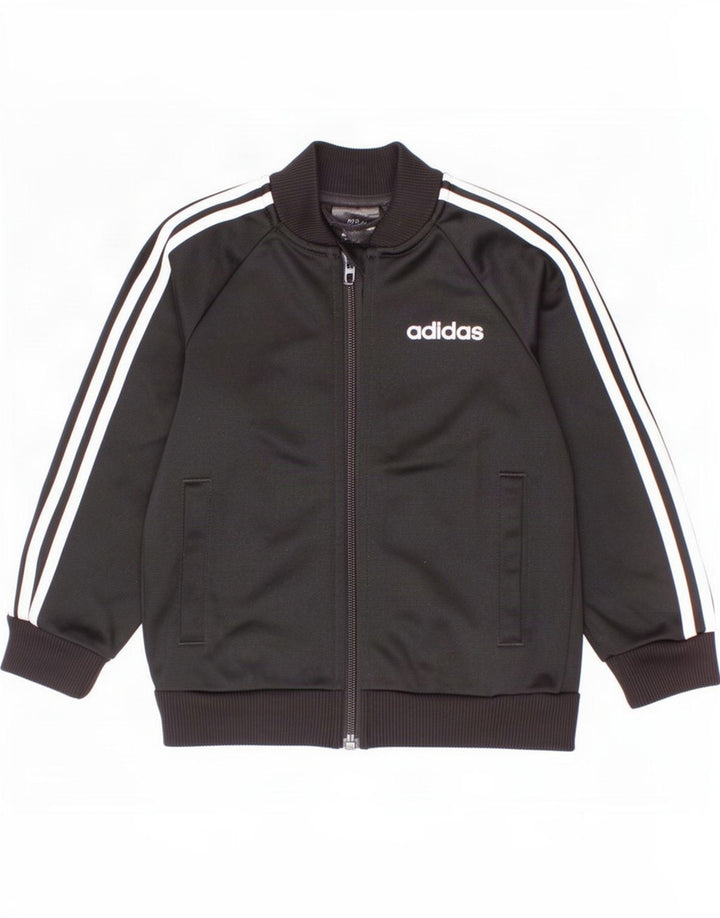 Giacca Top della tuta da ragazzo Adidas 2-3 anni Nera