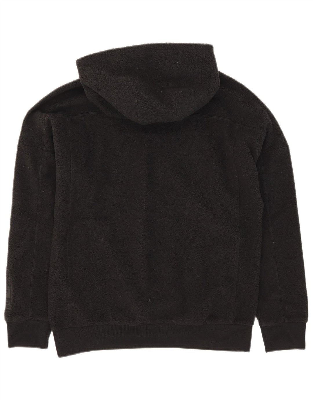 Maglione in pile con cappuccio Adidas da ragazzo 12-13 anni in poliestere nero