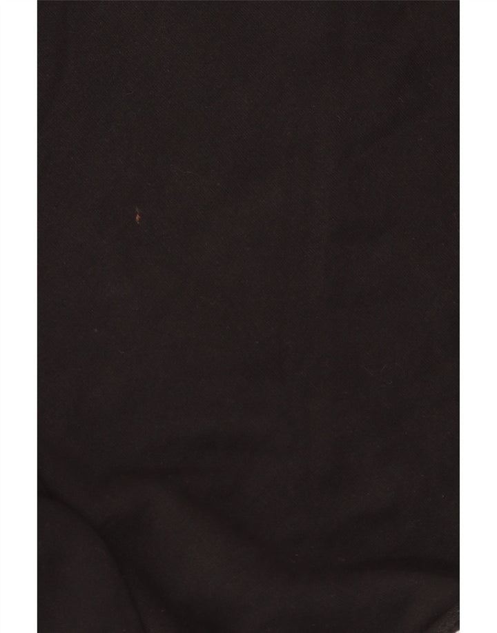PYREX Felpa con grafica corta da donna UK 16 Grande cotone nero