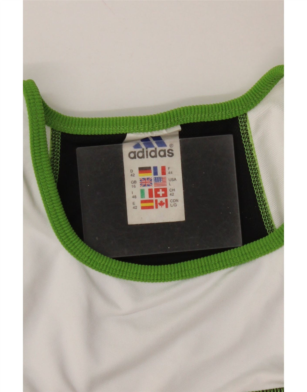 ADIDAS Reggiseno sportivo Climalite da donna UK 16 Large Nero Colourblock