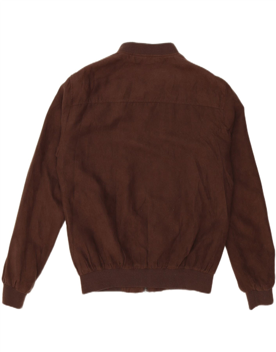 PIAZZA ITALIA Mens Bomber Jacket UK 40 Large Brown Polyester Vintage PIAZZA ITALIA and Second-Hand PIAZZA ITALIA from Messina Hembry 
