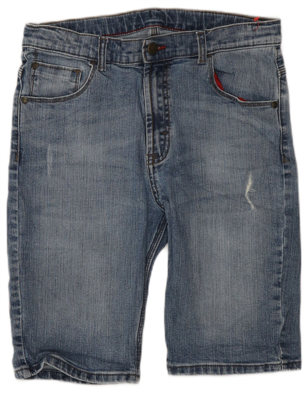 Pantaloncini di jeans da donna Wrangler W30 blu medio