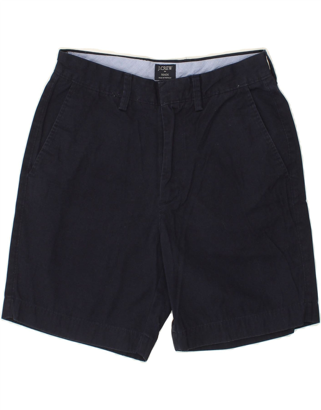J. CREW Womens Reade Chino Shorts W28 Medium Navy Blue Cotton Vintage J. Crew and Second-Hand J. Crew from Messina Hembry 