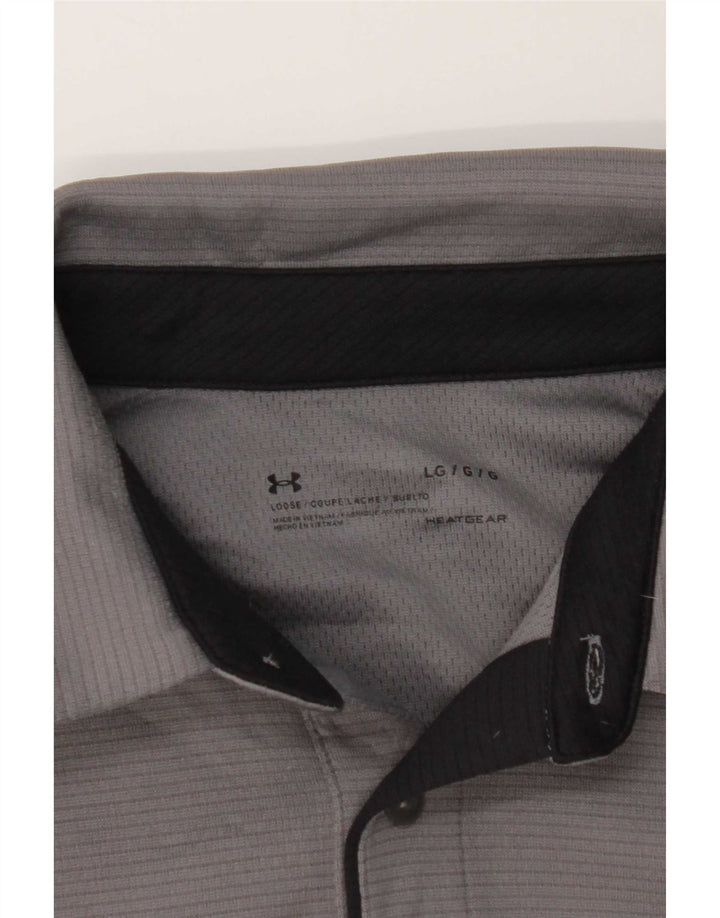 Polo Under Armour da uomo Heat Gear grande grigia
