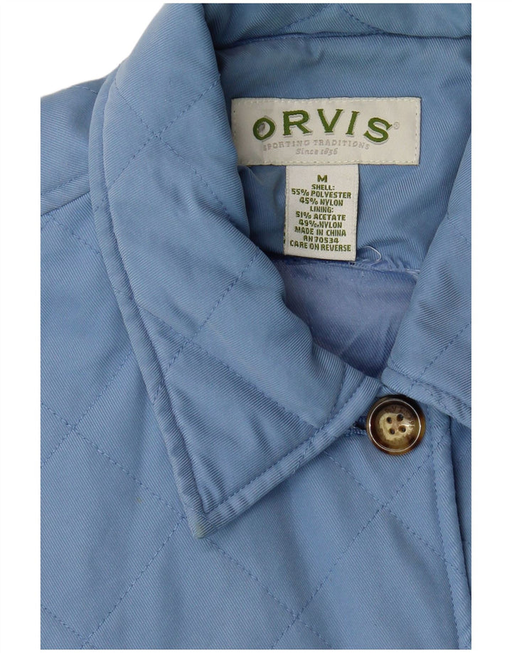Giacca trapuntata da donna Orvis UK 14 poliestere blu medio
