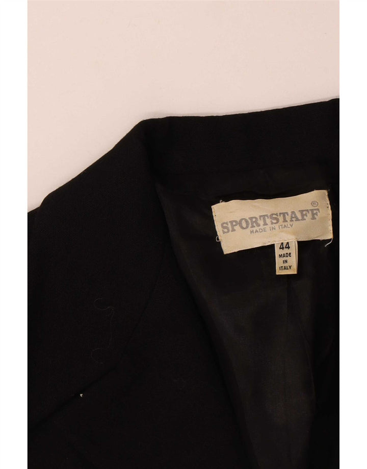 Giacca blazer da donna con zip intera Sport Staff IT 44 media nera