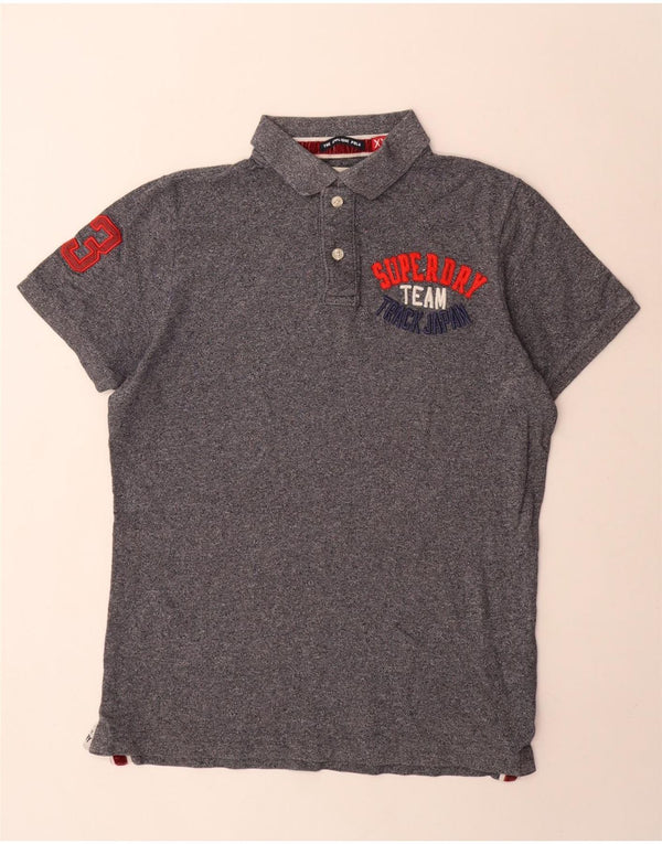 Polo grafica da uomo Superdry 2XL cotone blu navy