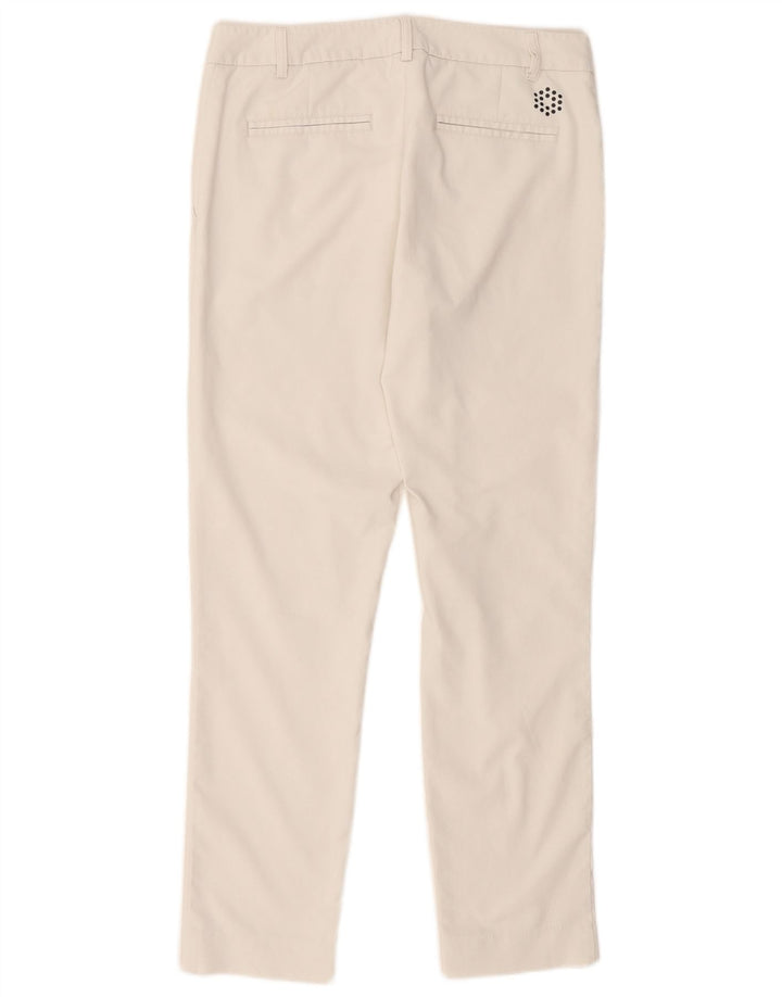 Pantaloni chino slim da donna Puma UK 10 Small W32 L28 poliestere bianco