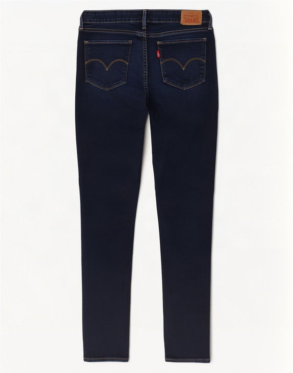 Levi's Womens 711 Skinny Jeans W29 L30 Navy Blue Cotton