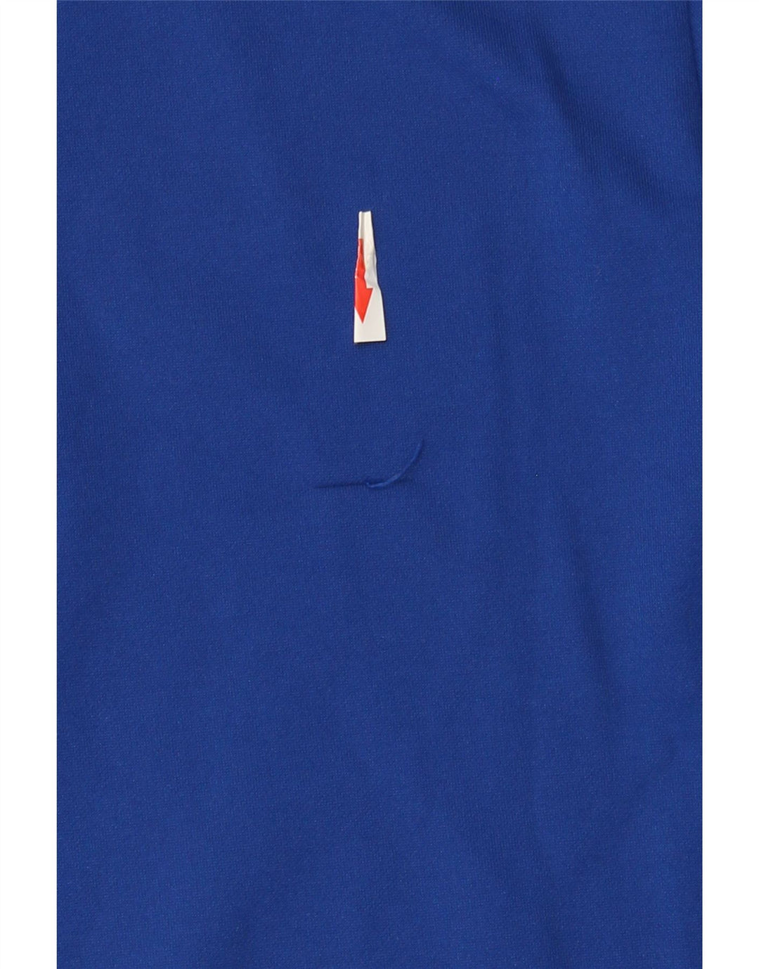 Felpa da uomo con collo grafico con zip Lotto Maglione blu medio in poliestere