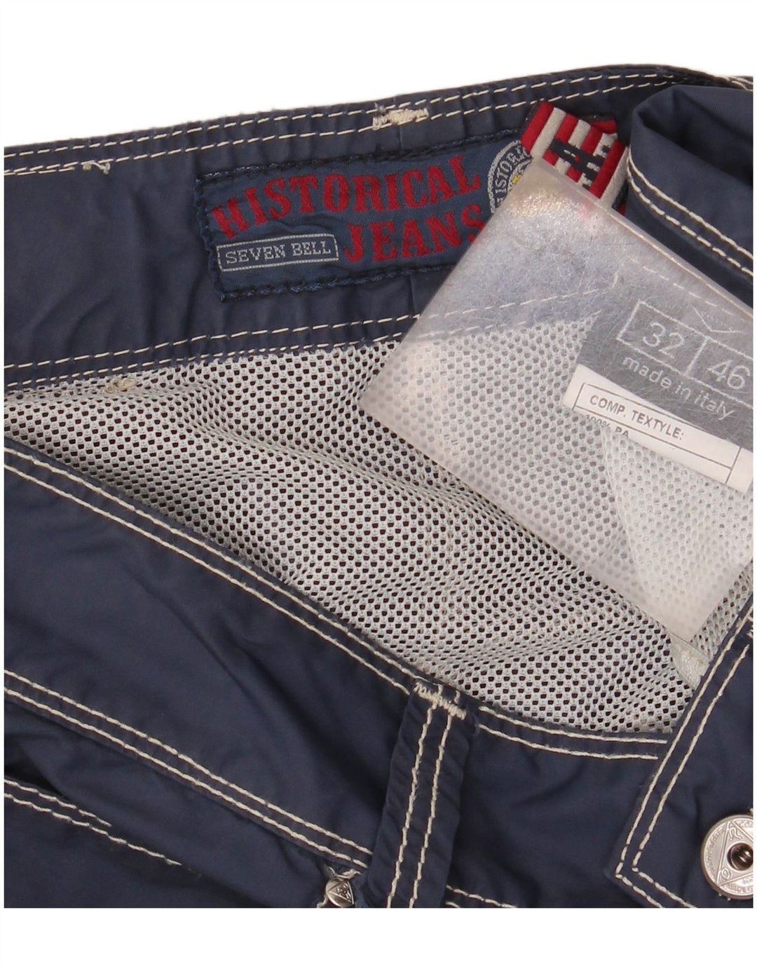 Pantaloncini da bagno da uomo Seven Bell Roy Rogers medi blu navy in poliammide