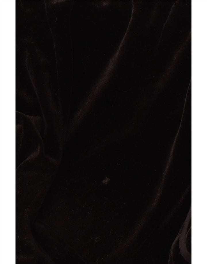 Leggings in velluto da donna ADIDAS UK 12 poliestere nero medio