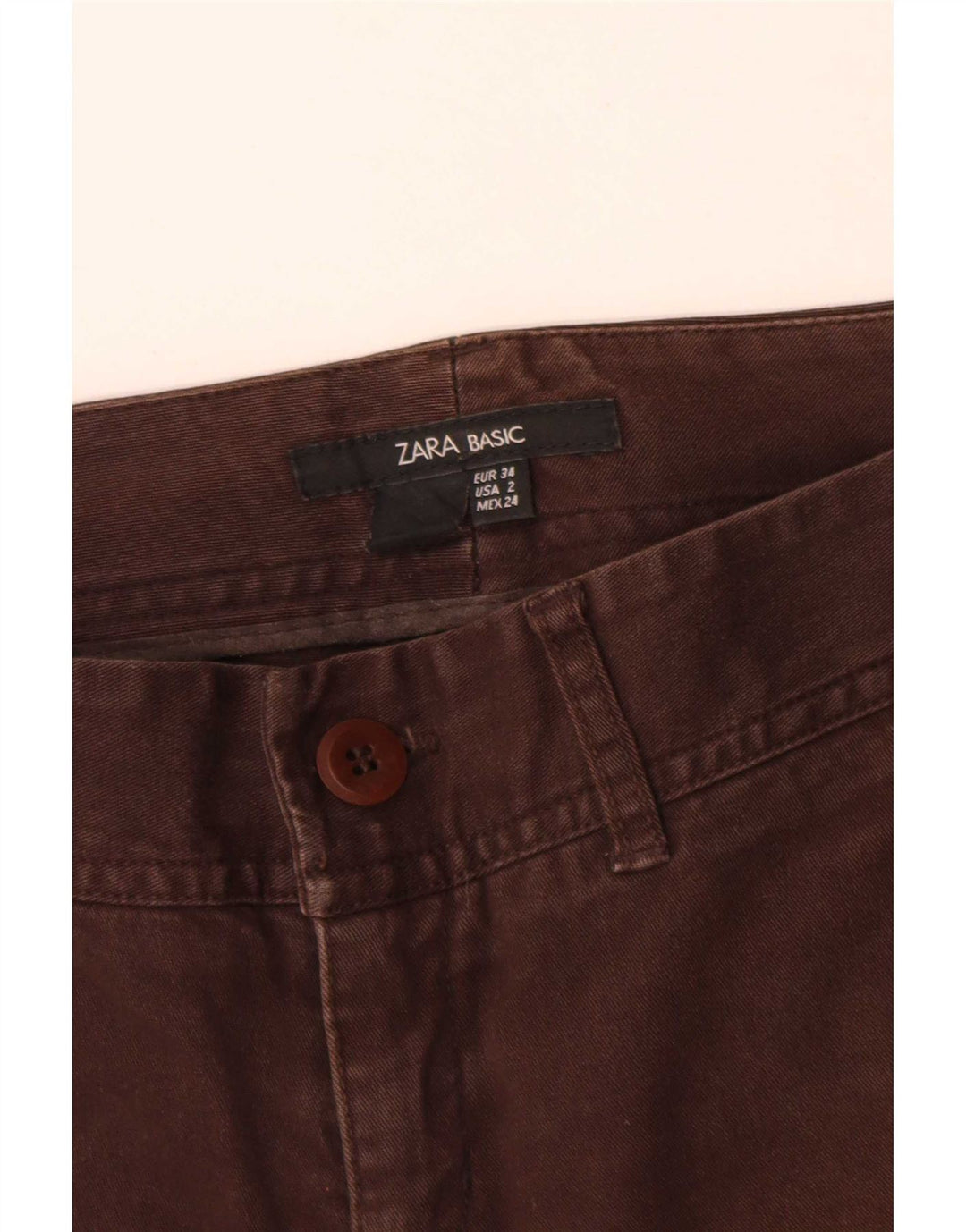Jeans Bootcut da donna Zara EU 34 2XS W24 L30 Marrone