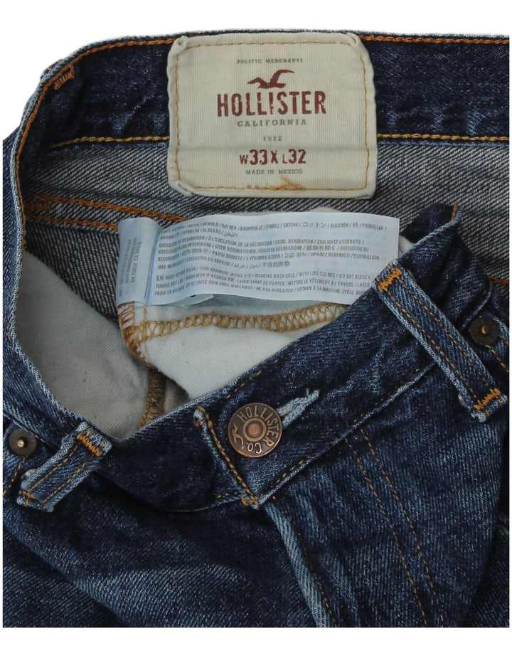 Jeans slim da uomo HOLLISTER W33 L32 cotone blu