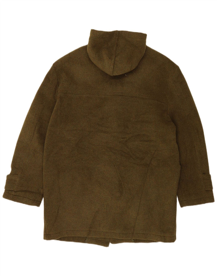 Montgomery con cappuccio da donna con zip UK 16 grande lana verde