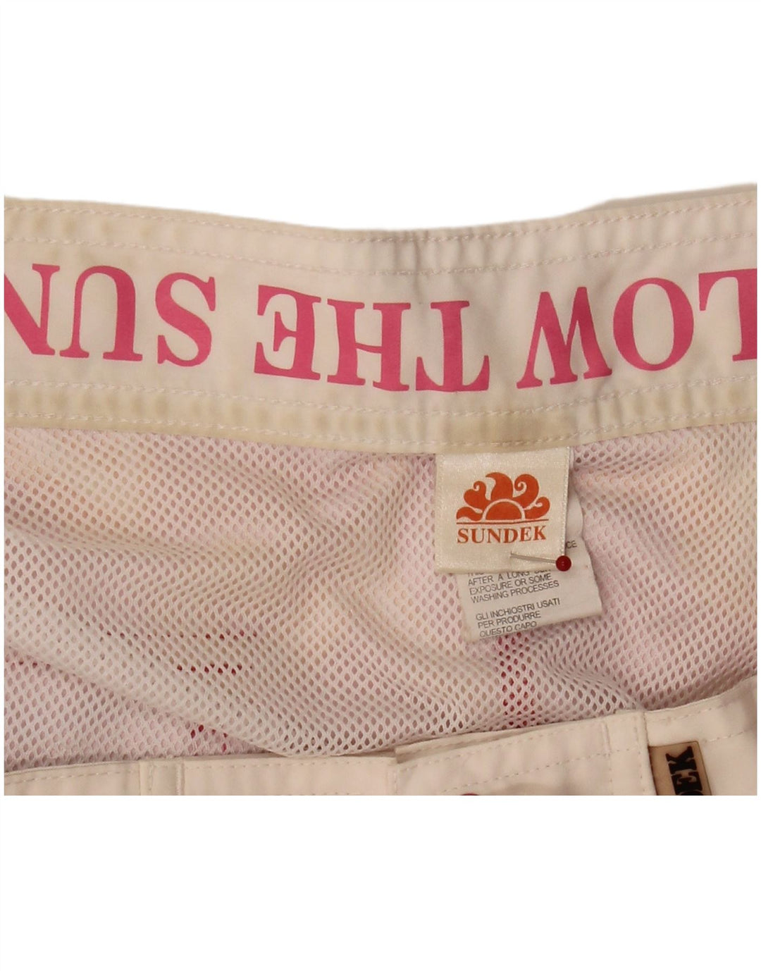 Pantaloncini da bagno da uomo Sundek grandi in poliestere floreale rosa