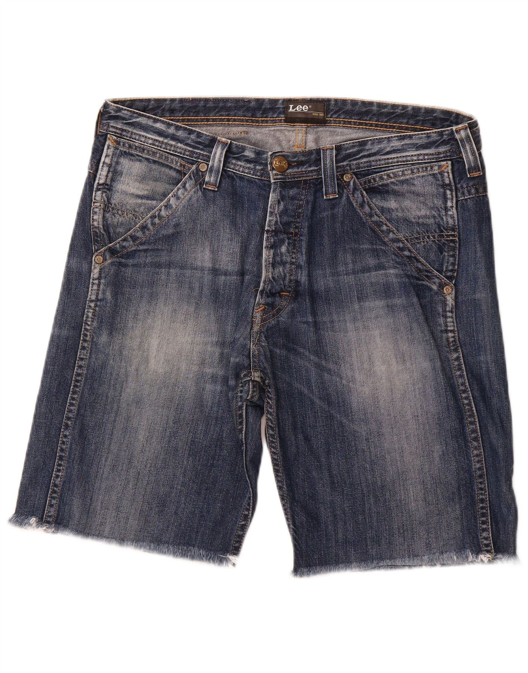 Pantaloncini di jeans da uomo LEE W34 grandi blu