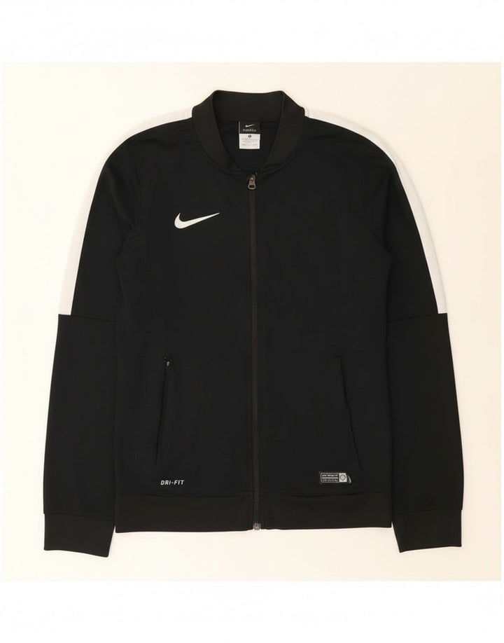 Giacca da tuta Nike Dri Fit da uomo, piccola, in poliestere color block nero