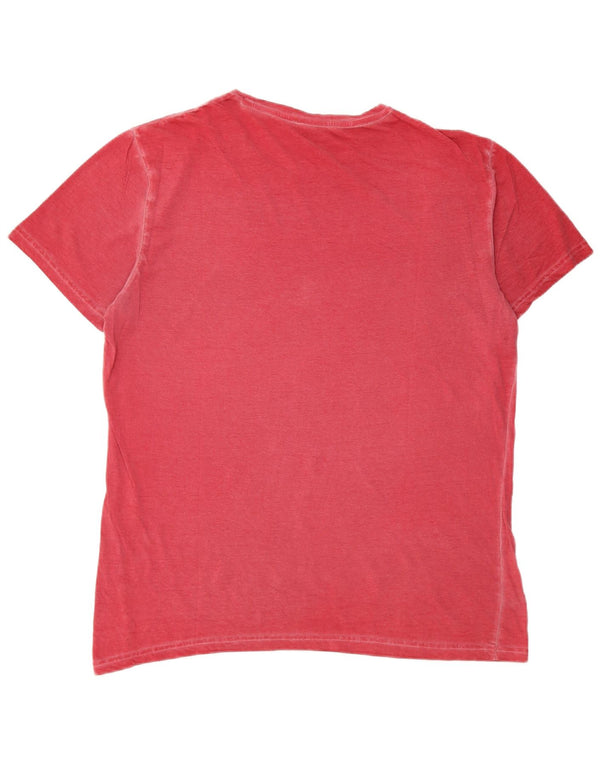T-shirt grafica da uomo Gas Top grande rossa