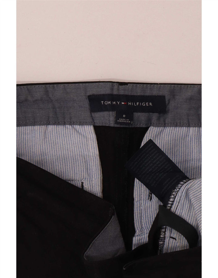 Pantaloncini chino da donna Tommy Hilfiger US 8 medi W32 cotone nero