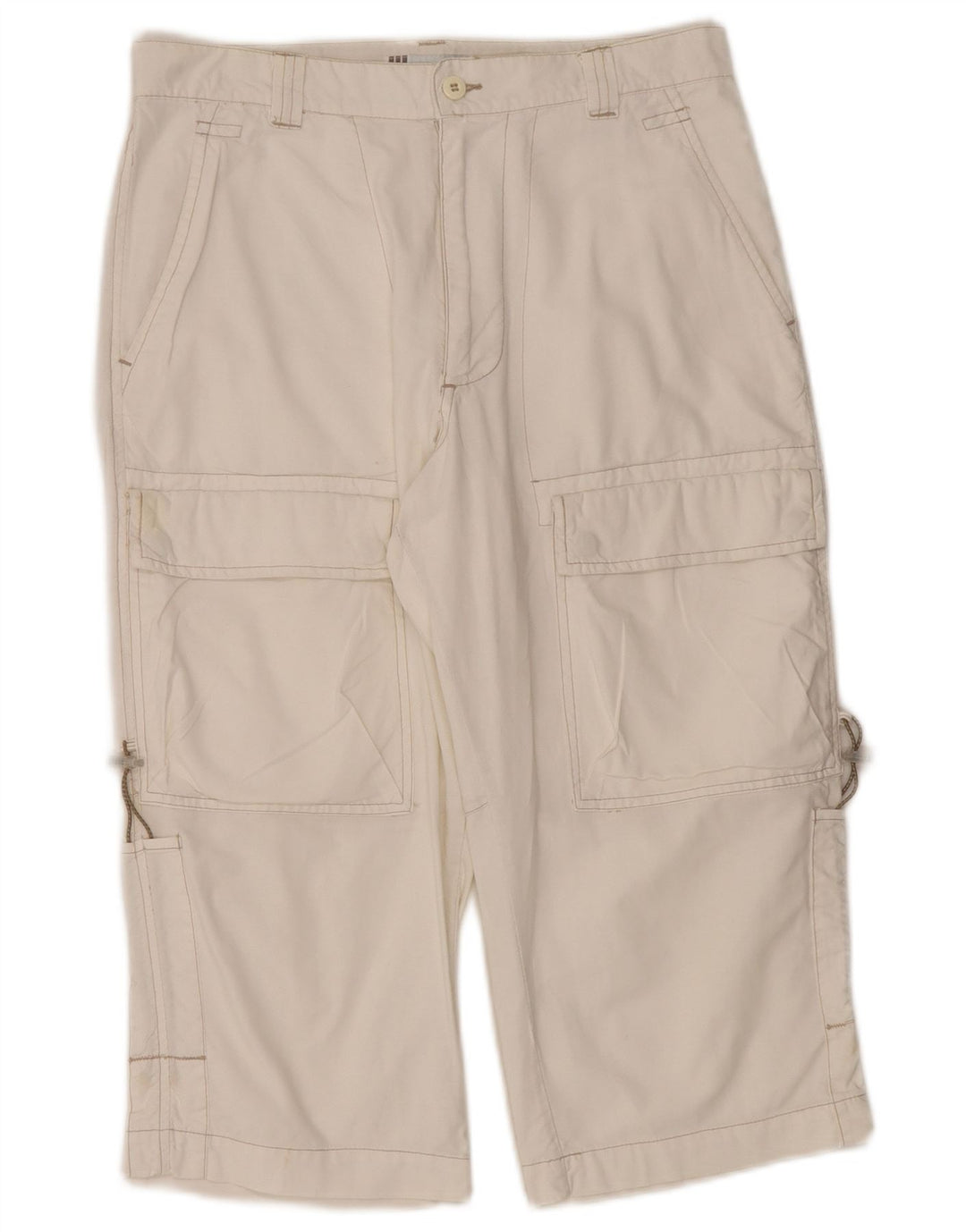 Bermuda cargo da donna Fordocks IT 44 medio W30 cotone bianco sporco