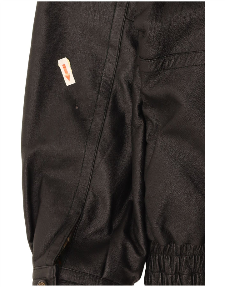 Giacca in pelle da uomo CANDA UK 44 2XL Pelle nera