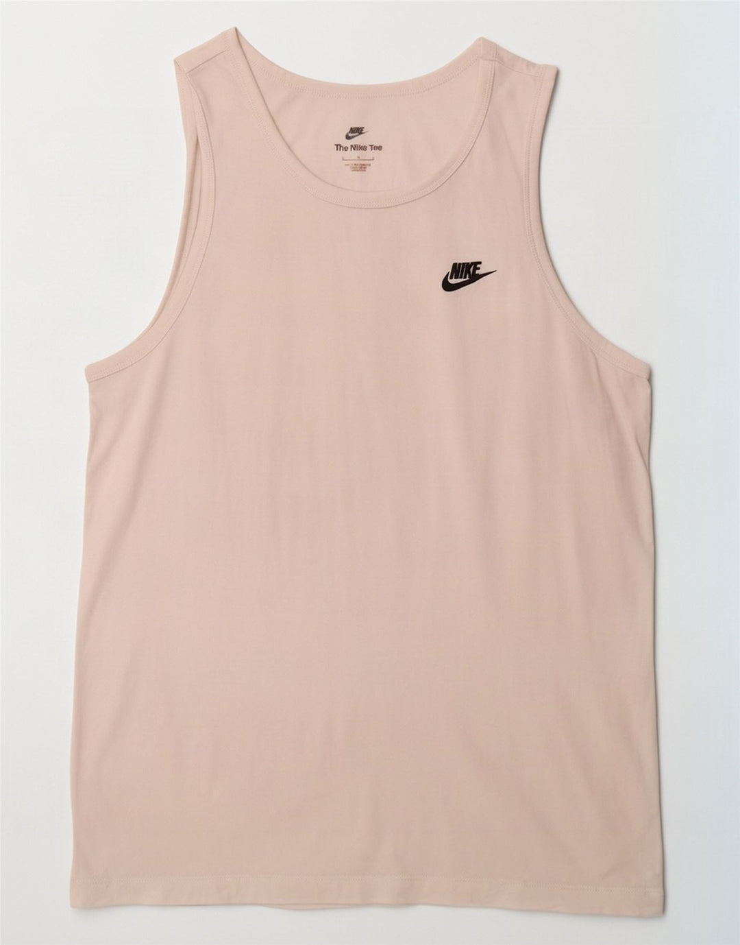 Canotta Nike da uomo grande in cotone bianco