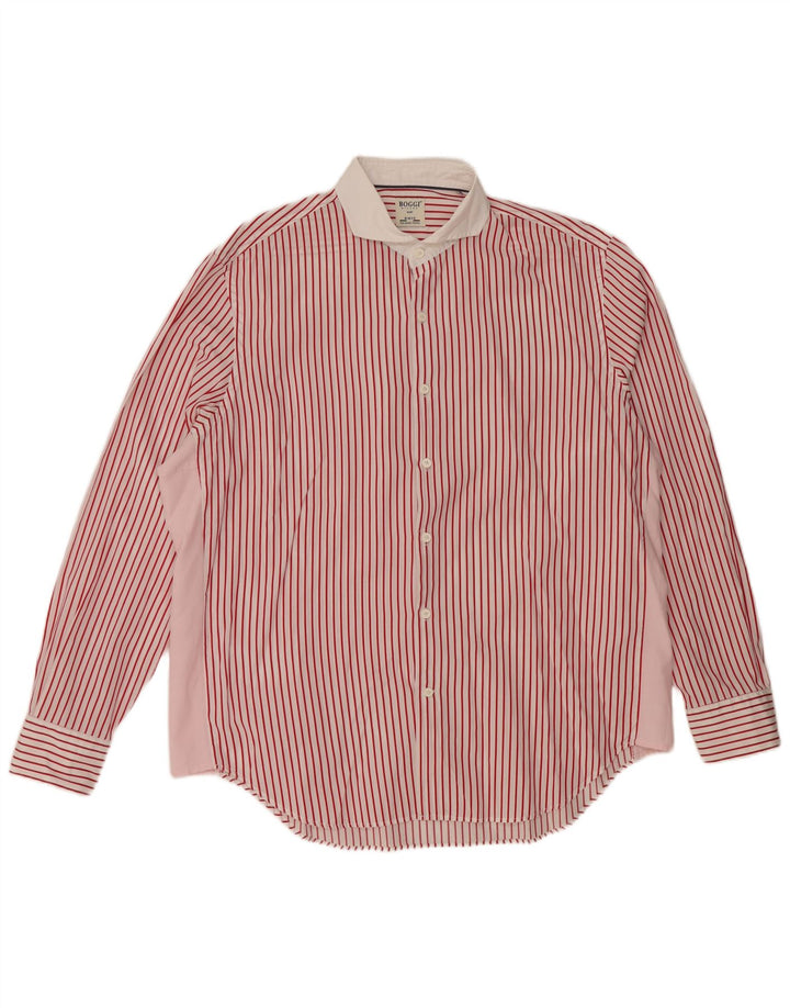 Camicia da uomo BOGGI 2XL Gessato rosso