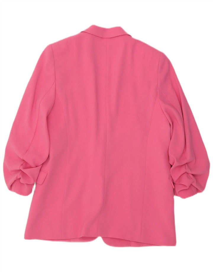Giacca blazer aperta con maniche a 3/4 Marks & Spencer da donna UK 12 Rosa medio