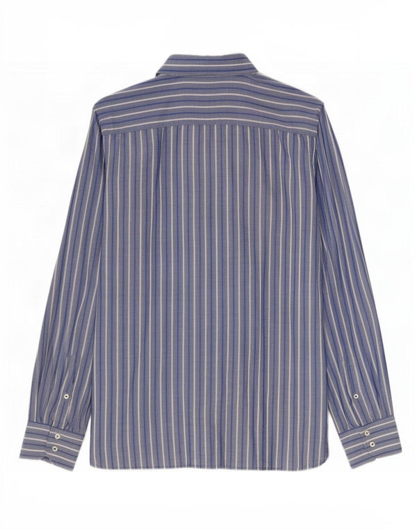 Camicia da uomo Tommy Hilfiger grande cotone a righe blu
