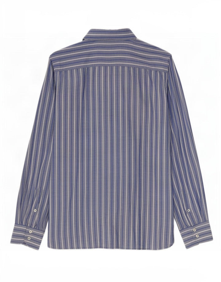Camicia da uomo Tommy Hilfiger grande cotone a righe blu
