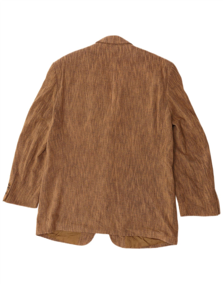 Giacca blazer a 3 bottoni da uomo Marks & Spencer UK 38 Marrone medio screziato