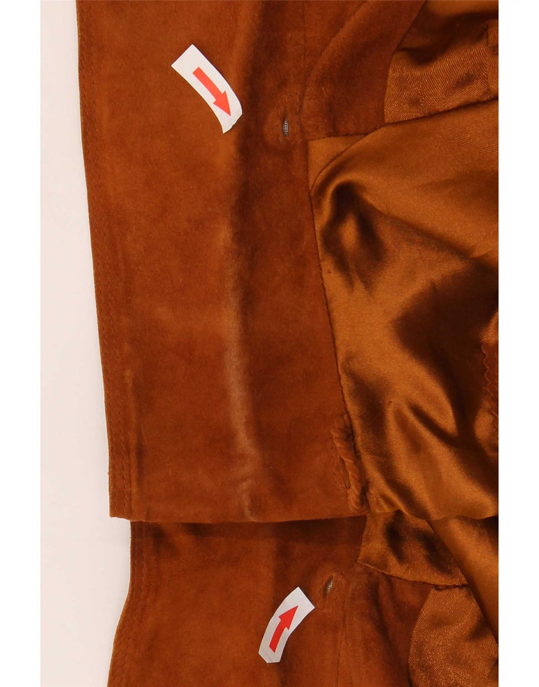Giacca Pelle Scamosciata Donna Gallotti IT 44 Pelle Marrone Medio