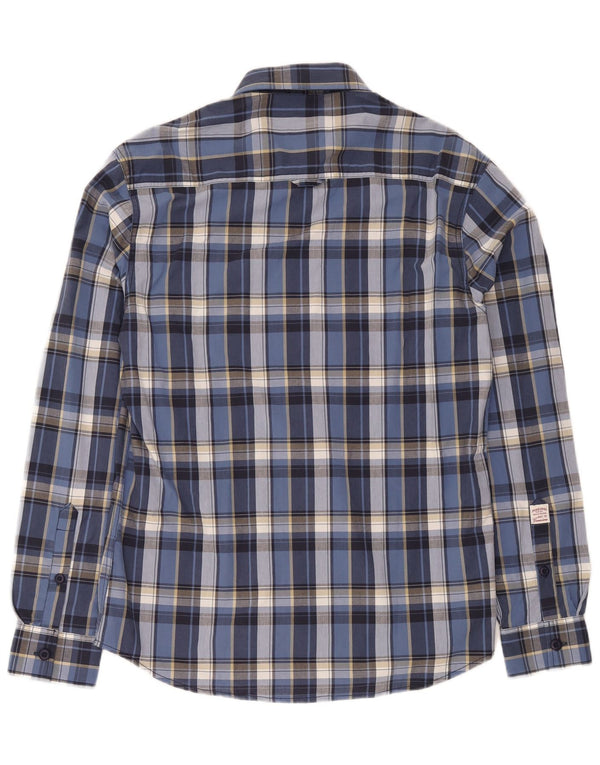 Camicia da uomo Jack & Jones XL in cotone a quadri blu