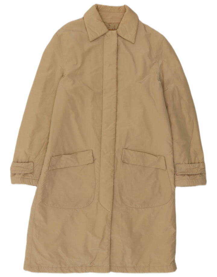 ALVIERO MARTINI Cappotto Giacca a Vento Donna IT 42 Beige Medio Poliestere
