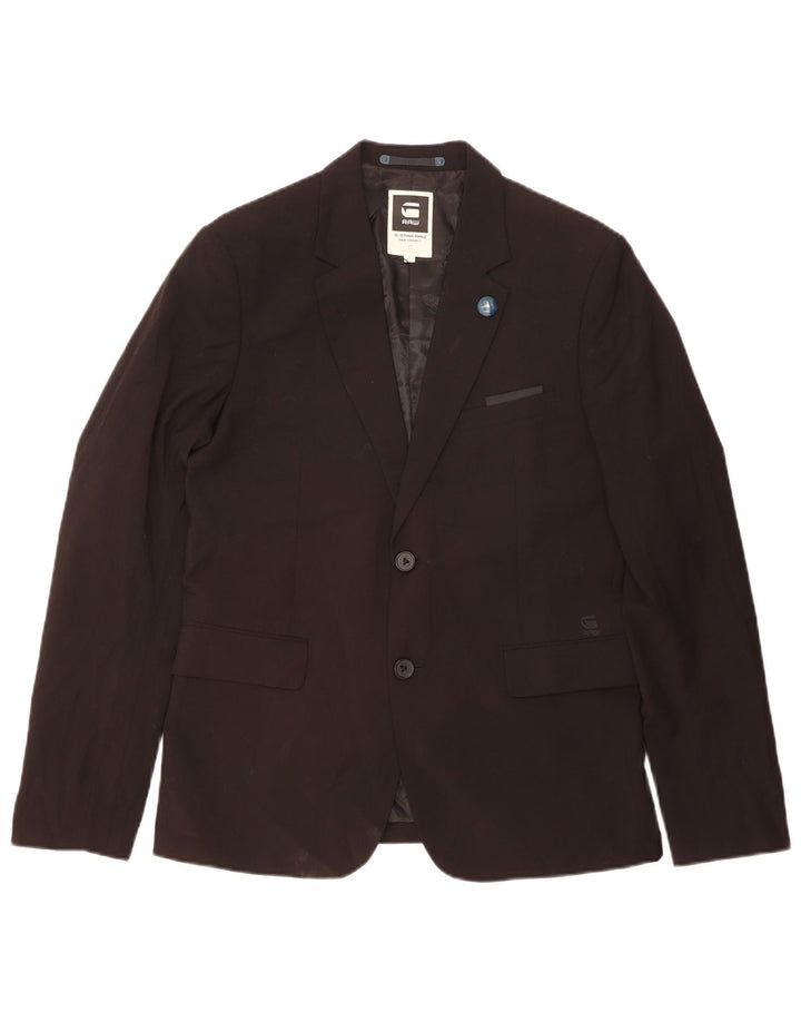 Giacca blazer da uomo a 2 bottoni G-Star IT 52 XL poliestere nero