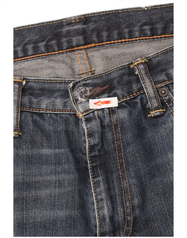 Levi's Uomo 527 Jeans Bootcut W33 L34 Cotone Blu