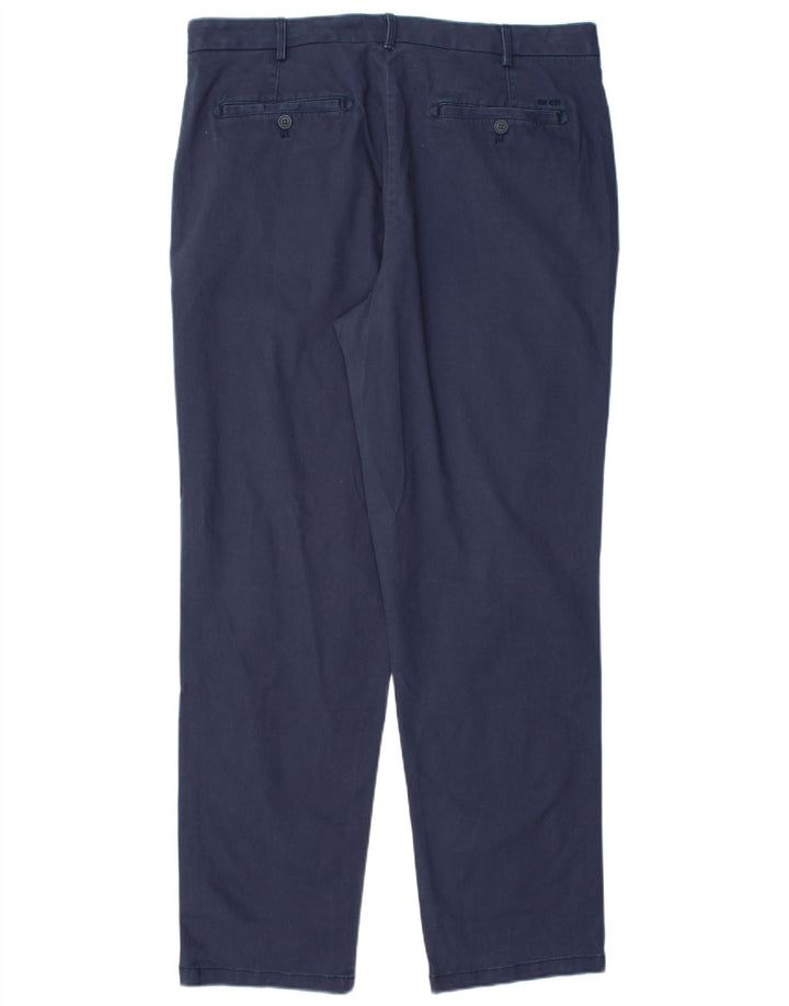 Pantaloni chino dritti da uomo IZOD W36 L32 in cotone blu navy